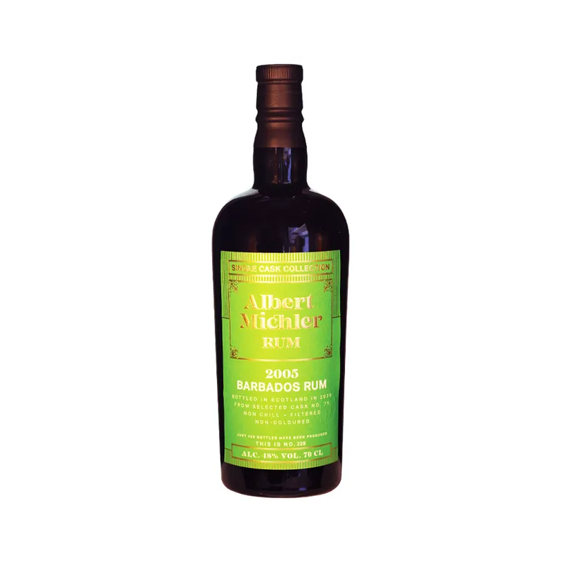 Albert Michler Single Cask Barbados 15 Year Old Foursquare Rum, 48% 70cl