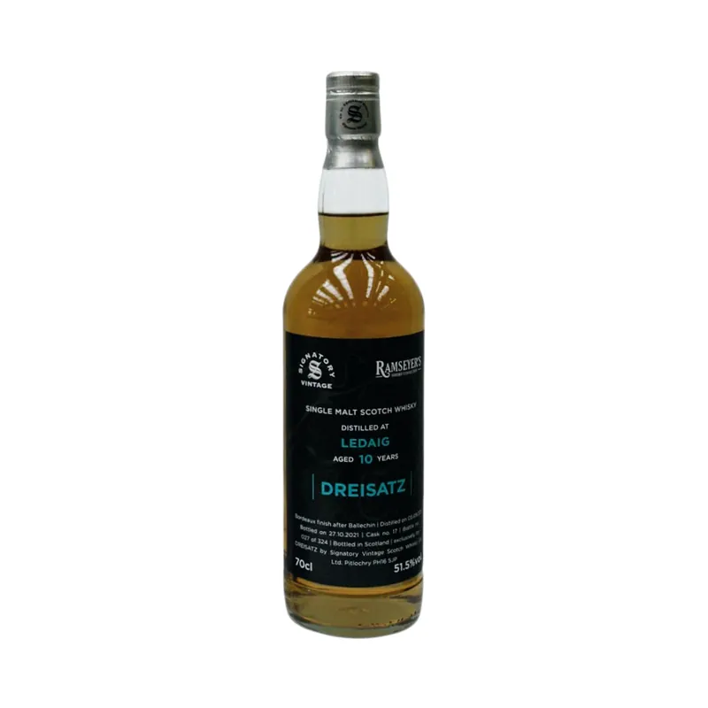 Dreisatz Signatory Vintage Ledaig 10 Year Old  cask No. 17, 51.5% 70cl