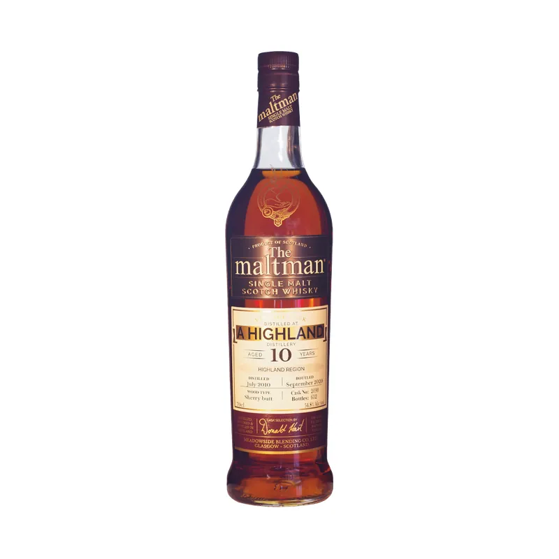 The Maltman A Highland 10 Year Old Single Cask No. 2090, 54.8% 70cl