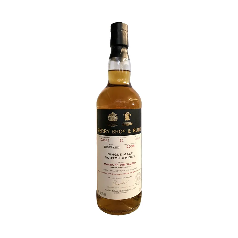 Berry Bros. & Rudd Macduff Distilled 2006 Bottled 2018, 53.5% 70cl