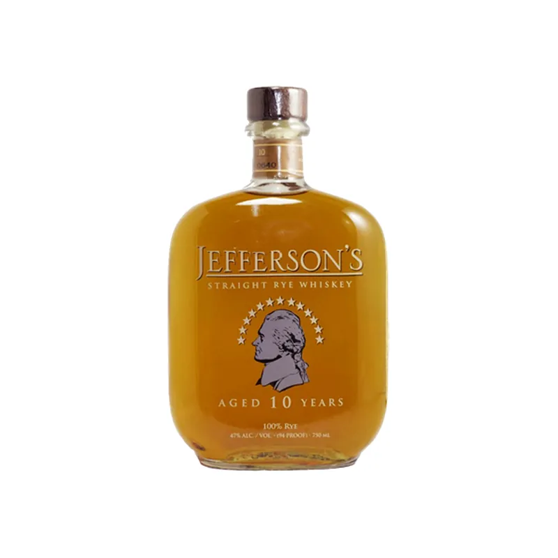 Jefferson's  -RARE BOTTLE- 10 Year Old Straight Rye, 47% 75cl