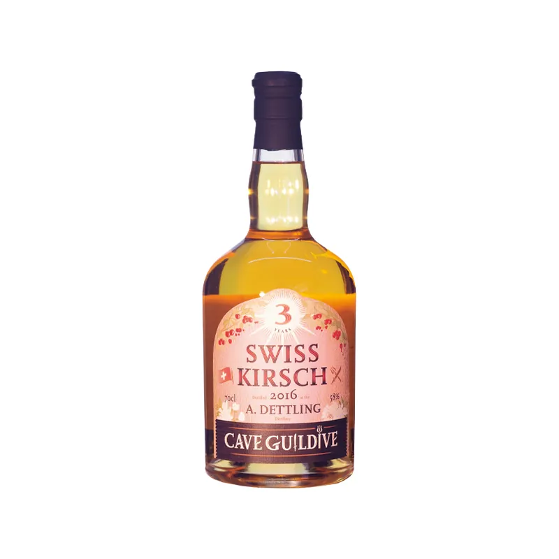 Cave Guildive Swiss Kirsch  3 Year Old A. Dettling, 58% 70cl