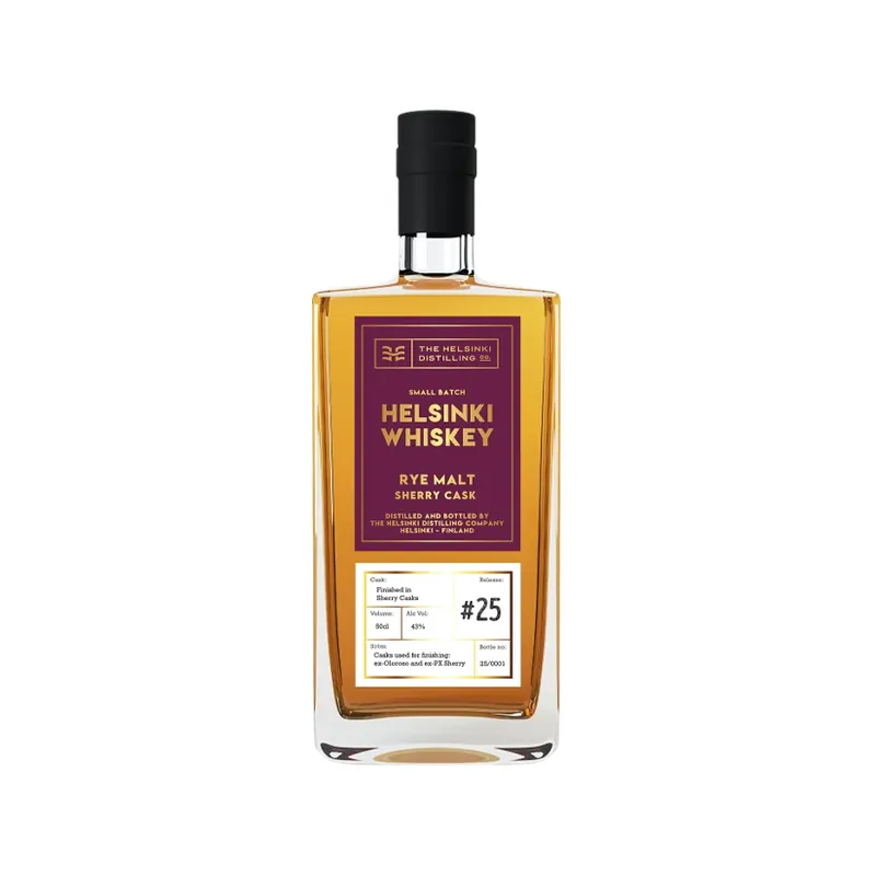 Helsinki  Rye Malt Whiskey  Sherry Cask Finish Batch #25 , 43% 50cl