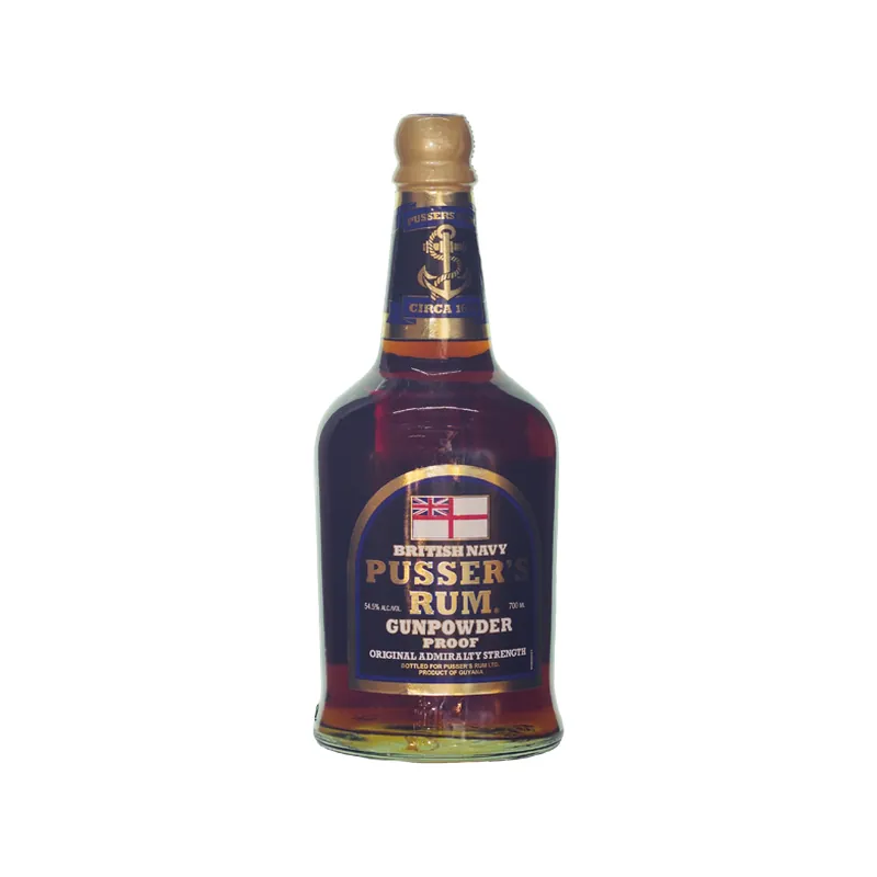 Pusser's  British Navy Gunpowder Rum, 54.5% 70cl