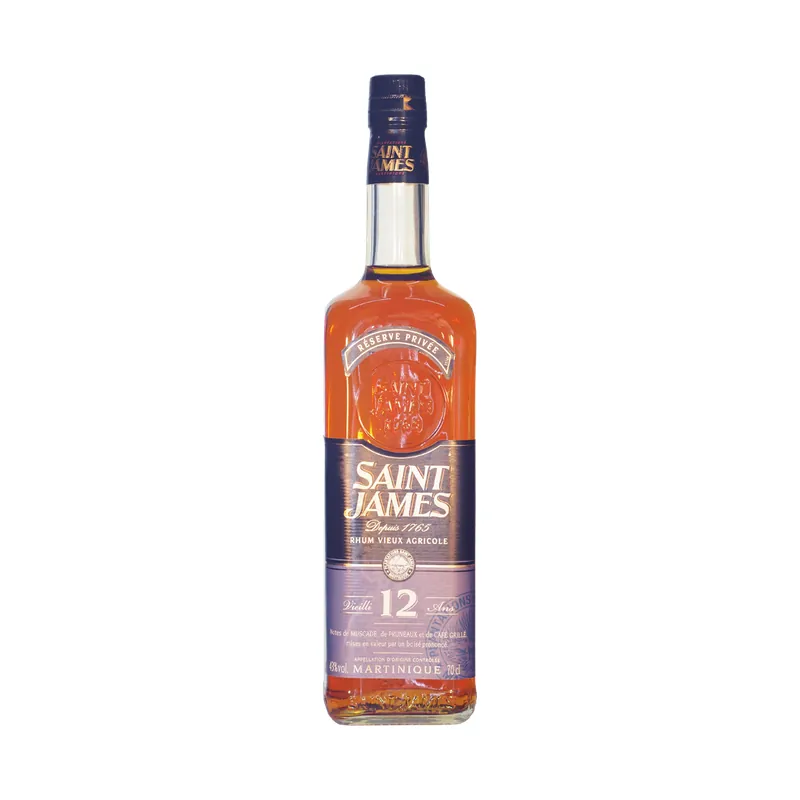 Saint James 12 Ans Rhum Agricole, 43% 70cl