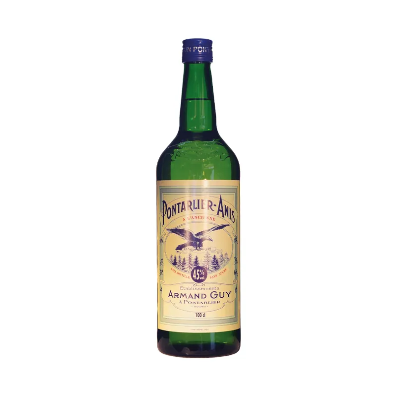 Pontarlier-Anis  A L'Ancienne Sans Sucre Pastis , 45% 100cl