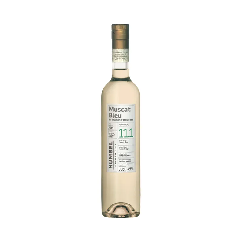 Humbel Nr. 11.1 Muscat Bleu Traubenbrand  Bio, 45% 50cl