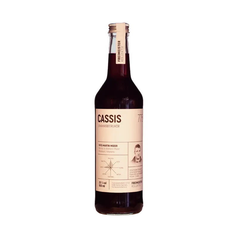 Freimeister Kollektiv Cassis Johannisbeerlikör 775 Fritz-Martin Mozer, 25% 50cl