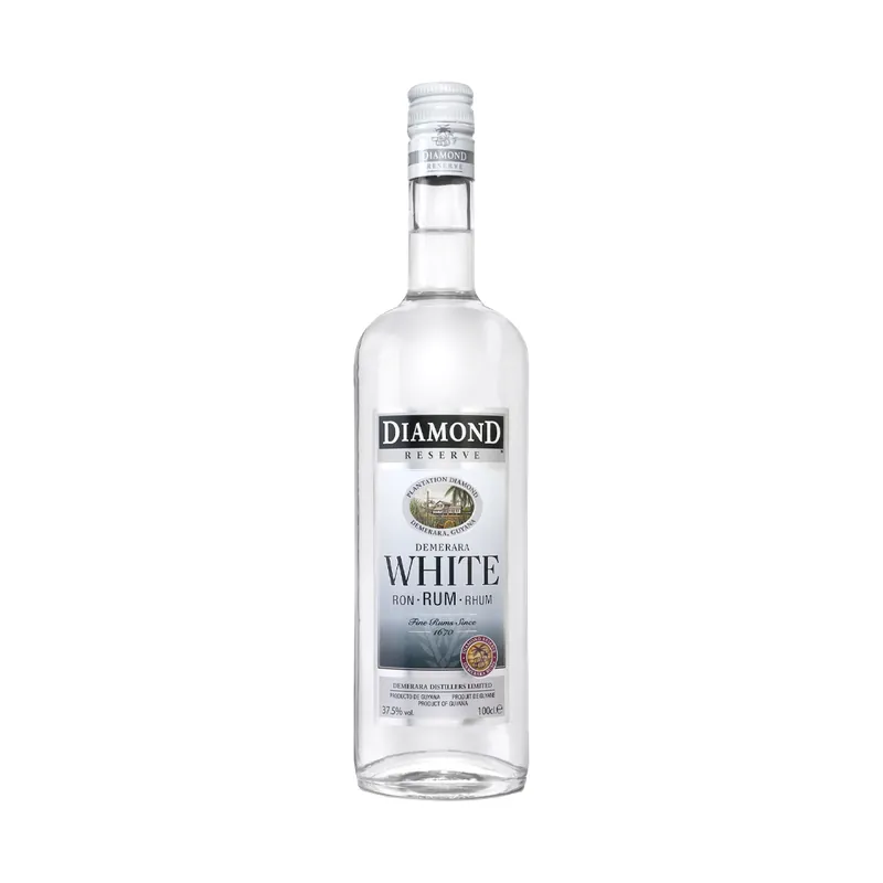 Demerara Distillers Limited Diamond Reserve White Rum, 37.5% 100cl