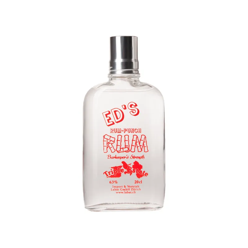 Ed's Rum Flachmann Rum-Punch Rum  Barkeeper Strength, 63% 20cl